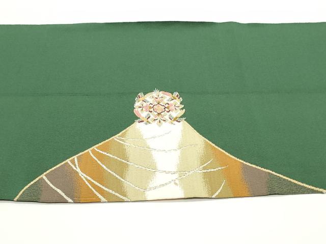 平和屋着物●爪掻き本綴れ 八寸名古屋帯 正倉院花鳥芝文 金糸 正絹 逸品 DAAV9446ob