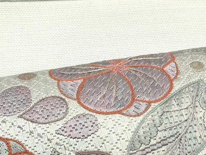 平和屋着物●八寸名古屋帯 総刺繍 辻が花 正絹 逸品 DAAV9460ob