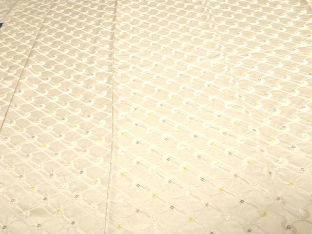 平和屋着物▽上質な小紋 単衣 総絞り 菱文 正絹 逸品 DAAV9521sf
