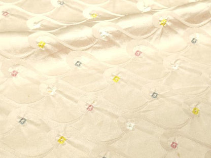 平和屋着物▽上質な小紋 単衣 総絞り 菱文 正絹 逸品 DAAV9521sf