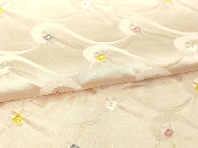 平和屋着物▽上質な小紋 単衣 総絞り 菱文 正絹 逸品 DAAV9521sf