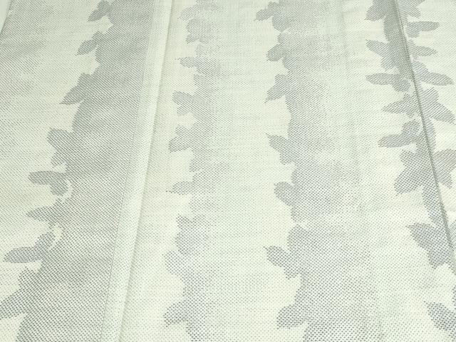平和屋着物▽本場大島紬 白大島 単衣 9マルキ 変わり間道 正絹 逸品 DAAV9527sf