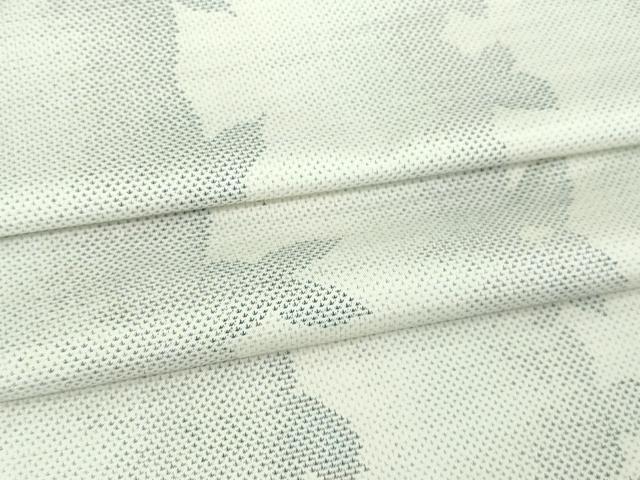 平和屋着物▽本場大島紬 白大島 単衣 9マルキ 変わり間道 正絹 逸品 DAAV9527sf