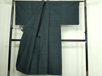 平和屋着物▽男性 紬 単衣 変わり間道 正絹 逸品 DAAV9530sf