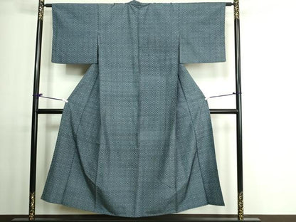 平和屋着物▽上質な紬 単衣 変わり間道 正絹 逸品 DAAV9534sf
