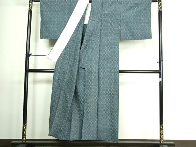 平和屋着物▽上質な紬 単衣 変わり間道 正絹 逸品 DAAV9534sf