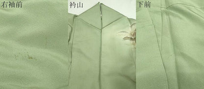 平和屋着物▽訪問着 単衣 作家物 人物風景文 暈し染め 金彩 正絹 逸品 DAAV9537sf