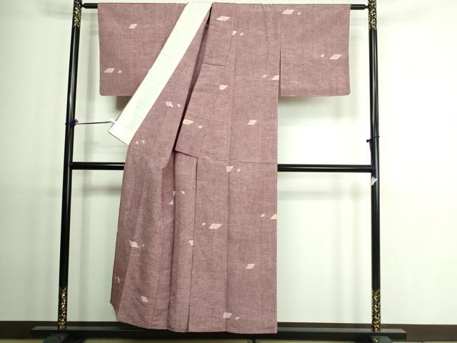 平和屋着物▽上質な紬 単衣 舞花文 正絹 逸品 未使用 DAAV9538sf
