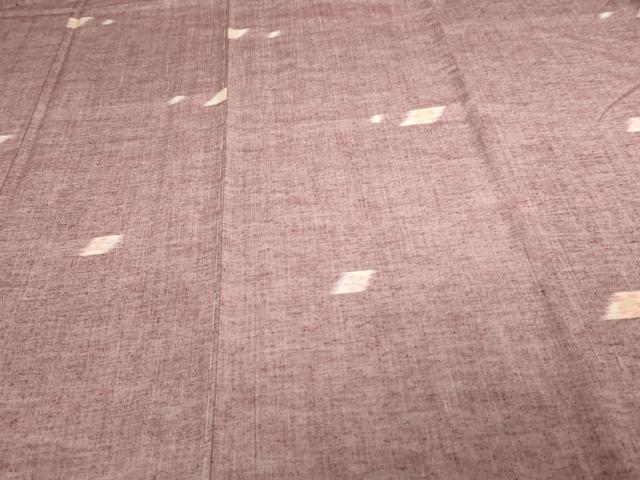 平和屋着物▽上質な紬 単衣 舞花文 正絹 逸品 未使用 DAAV9538sf