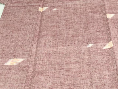 平和屋着物▽上質な紬 単衣 舞花文 正絹 逸品 未使用 DAAV9538sf