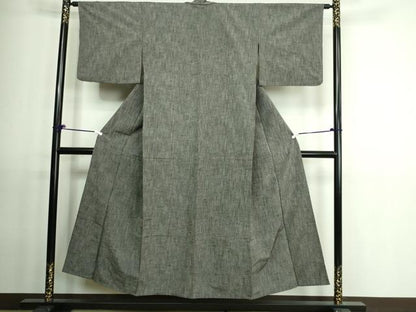 平和屋着物▽上質な紬 単衣 霞文 正絹 逸品 DAAV9548sf