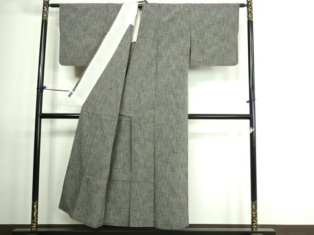 平和屋着物▽上質な紬 単衣 霞文 正絹 逸品 DAAV9548sf