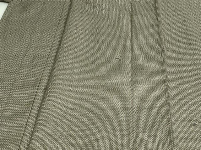 平和屋着物▽上質な紬 単衣 舞葉文 正絹 逸品 DAAV9549sf
