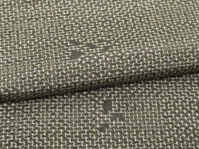 平和屋着物▽上質な紬 単衣 舞葉文 正絹 逸品 DAAV9549sf