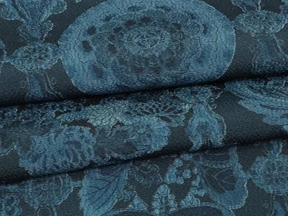 平和屋着物▽上質な紬 単衣 花鳥唐草文 正絹 逸品 未使用 DAAV9561sf