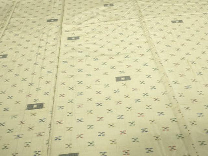 平和屋着物▽上質な紬 単衣 吉祥花文 正絹 逸品 DAAV9564sf