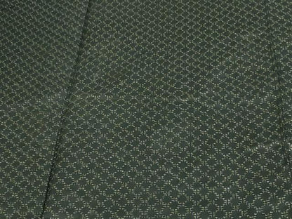 平和屋着物▽本場大島紬 単衣 菱文 黒地 正絹 逸品 DAAV9565sf