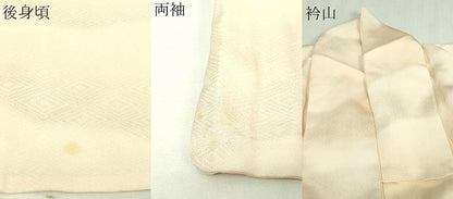 平和屋着物▽上質な小紋 単衣 菱文 暈し染め 正絹 逸品 DAAV9567sf