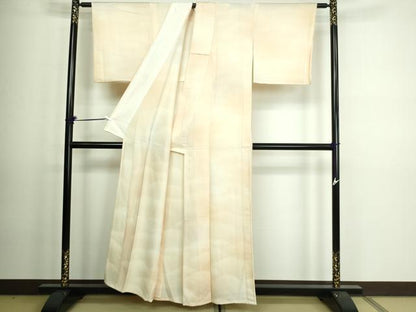 平和屋着物▽上質な小紋 単衣 菱文 暈し染め 正絹 逸品 DAAV9567sf