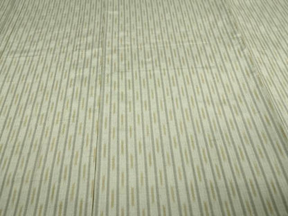平和屋着物▽五代目・諏訪好風 紬 単衣 間道 反端付き 正絹 逸品 DAAV9572sf