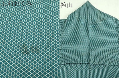 平和屋着物▽小紋　単衣　吉祥文　洗える着物　DAAV9574sf