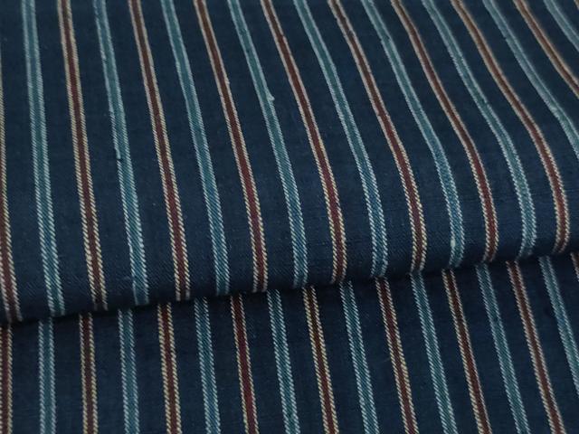 平和屋着物▽上質な紬 単衣 間道 正絹 逸品 DAAV9575sf