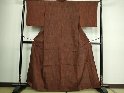 平和屋着物▽上質な紬 単衣 霞文 正絹 逸品 DAAV9577sf