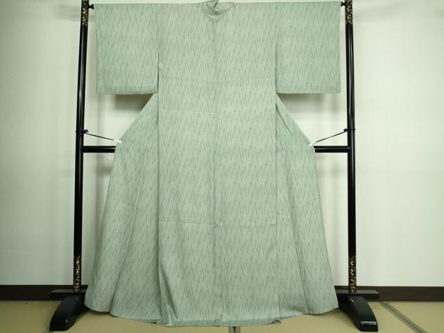 平和屋着物▽上質な小紋 単衣 変わり縞 正絹 逸品 DAAV9587sf