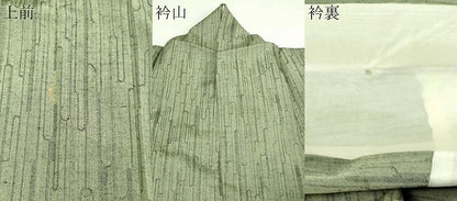 平和屋着物▽上質な紬 単衣 変わり間道 正絹 逸品 DAAV9590sf
