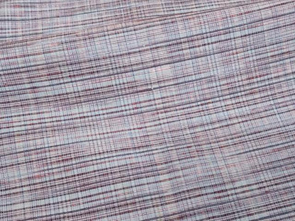 平和屋着物▽上質な紬 単衣 格子 正絹 逸品 DAAV9605sf
