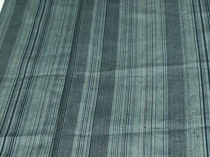 平和屋着物▽上質な紬 単衣 間道 正絹 逸品 DAAV9612sf