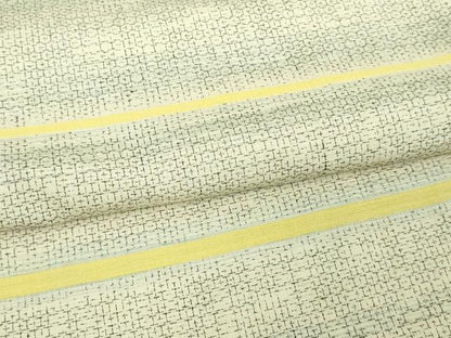 平和屋着物▽上質な紬　単衣　亀甲文　正絹　逸品　DAAV9613sf