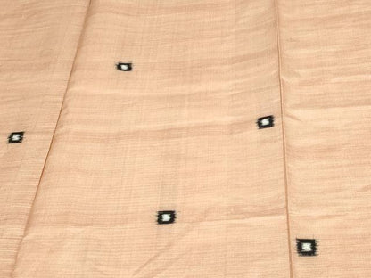 平和屋着物▽上質な紬　単衣　抽象文様　正絹　逸品　DAAV9614sf