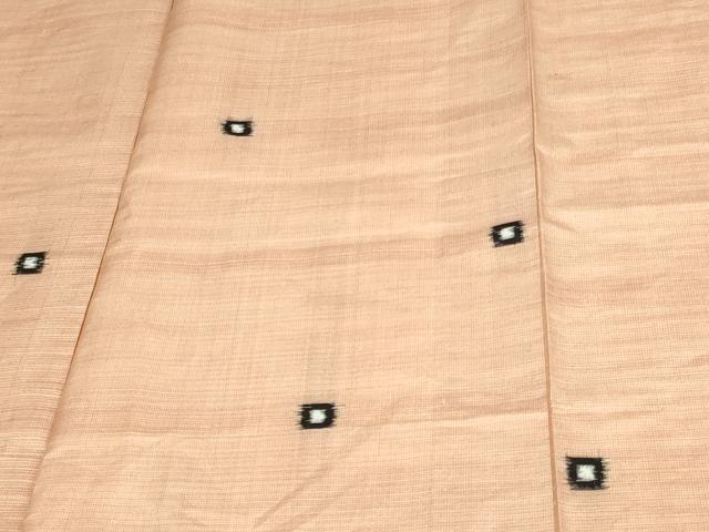 平和屋着物▽上質な紬　単衣　抽象文様　正絹　逸品　DAAV9614sf