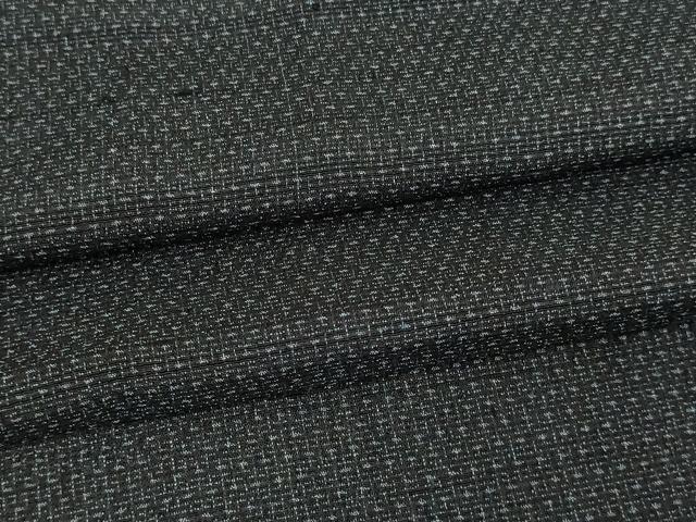 平和屋着物▽男性 本塩沢 単衣 90亀甲 亀甲文 正絹 逸品 DAAV9620sf