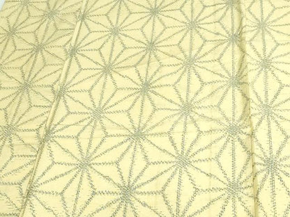 平和屋着物▽上質な紬 単衣 麻の葉文様 正絹 逸品 DAAV9621sf