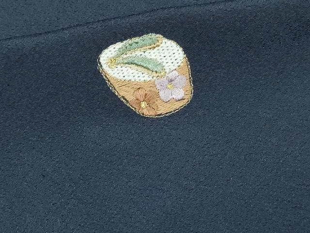 平和屋着物▽訪問着　単衣　刺繍　宝尽くし草花文　金彩　正絹　逸品　DAAV9624sf