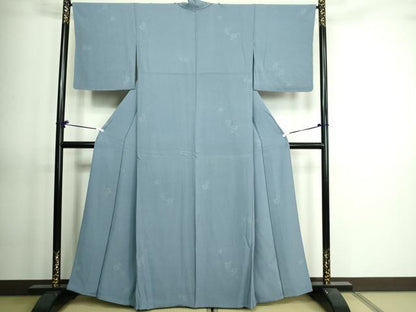 平和屋着物▽上質な小紋 単衣 蔦の葉文 正絹 逸品 DAAV9629sf
