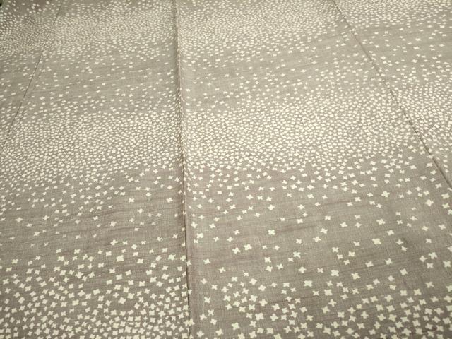 平和屋着物▽上質な紬 単衣 舞花文 正絹 逸品 DAAV9630sf