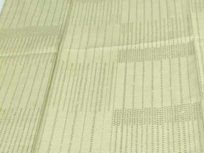平和屋着物▽上質な紬 単衣 横段文 正絹 逸品 DAAV9631sf