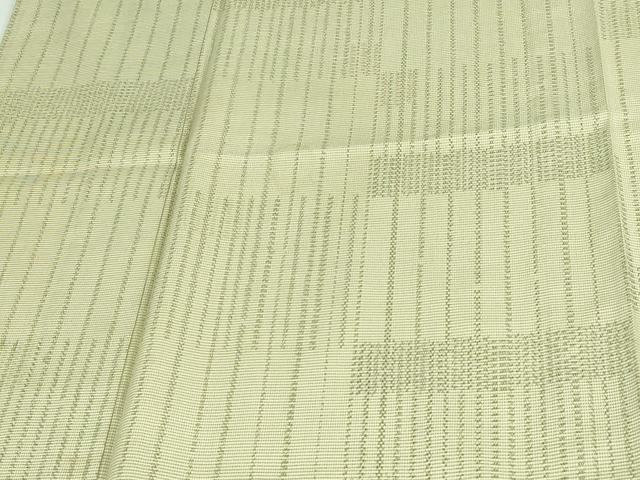 平和屋着物▽上質な紬 単衣 横段文 正絹 逸品 DAAV9631sf