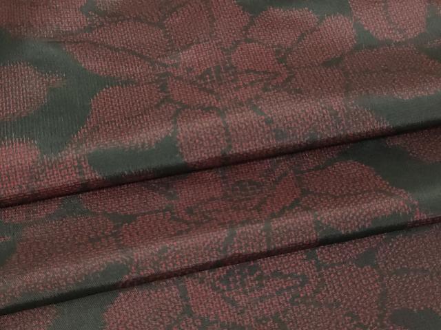 平和屋着物▽本場大島紬　単衣　舞花文　正絹　逸品　DAAV9632sf
