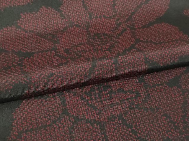 平和屋着物▽本場大島紬　単衣　舞花文　正絹　逸品　DAAV9632sf