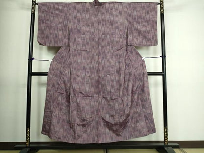 平和屋着物▽上質な紬 単衣 変わり間道 正絹 逸品 DAAV9634sf