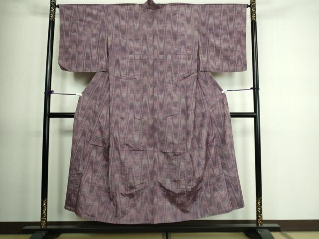 平和屋着物▽上質な紬 単衣 変わり間道 正絹 逸品 DAAV9634sf