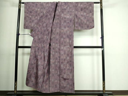 平和屋着物▽上質な紬 単衣 変わり間道 正絹 逸品 DAAV9634sf