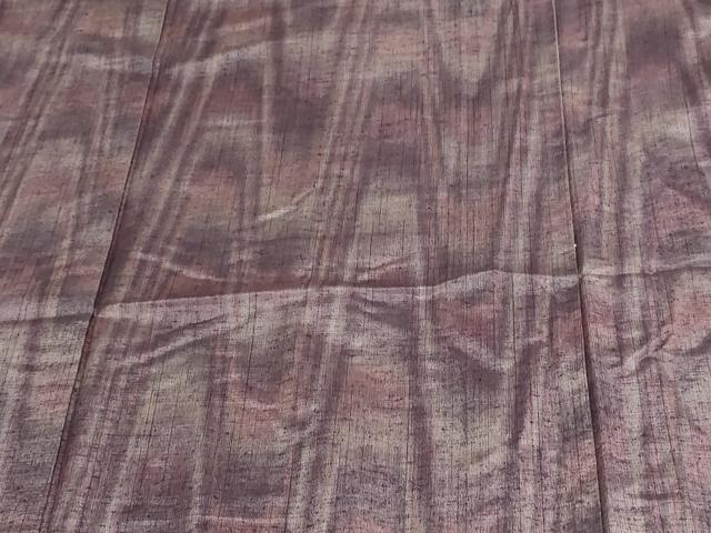 平和屋着物▽上質な紬 単衣 変わり間道 正絹 逸品 DAAV9634sf