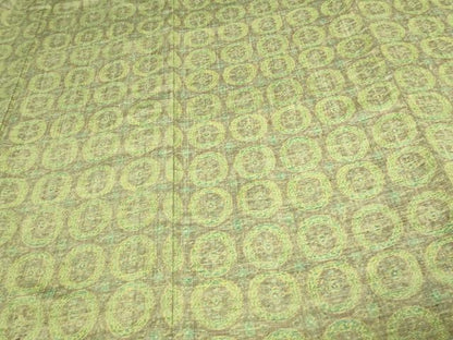 平和屋着物▽上質な紬 単衣 舞花文 正絹 逸品 DAAV9640sf