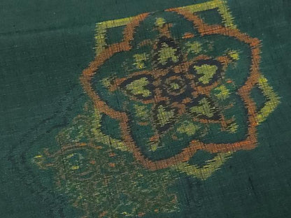 平和屋着物▽上質な紬 単衣 舞花文 正絹 逸品 DAAV9643sf