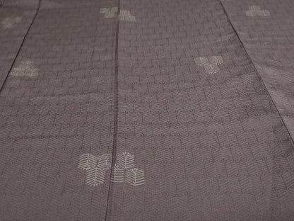 平和屋着物▽上質な小紋 単衣 松葉文 正絹 逸品 DAAV9644sf